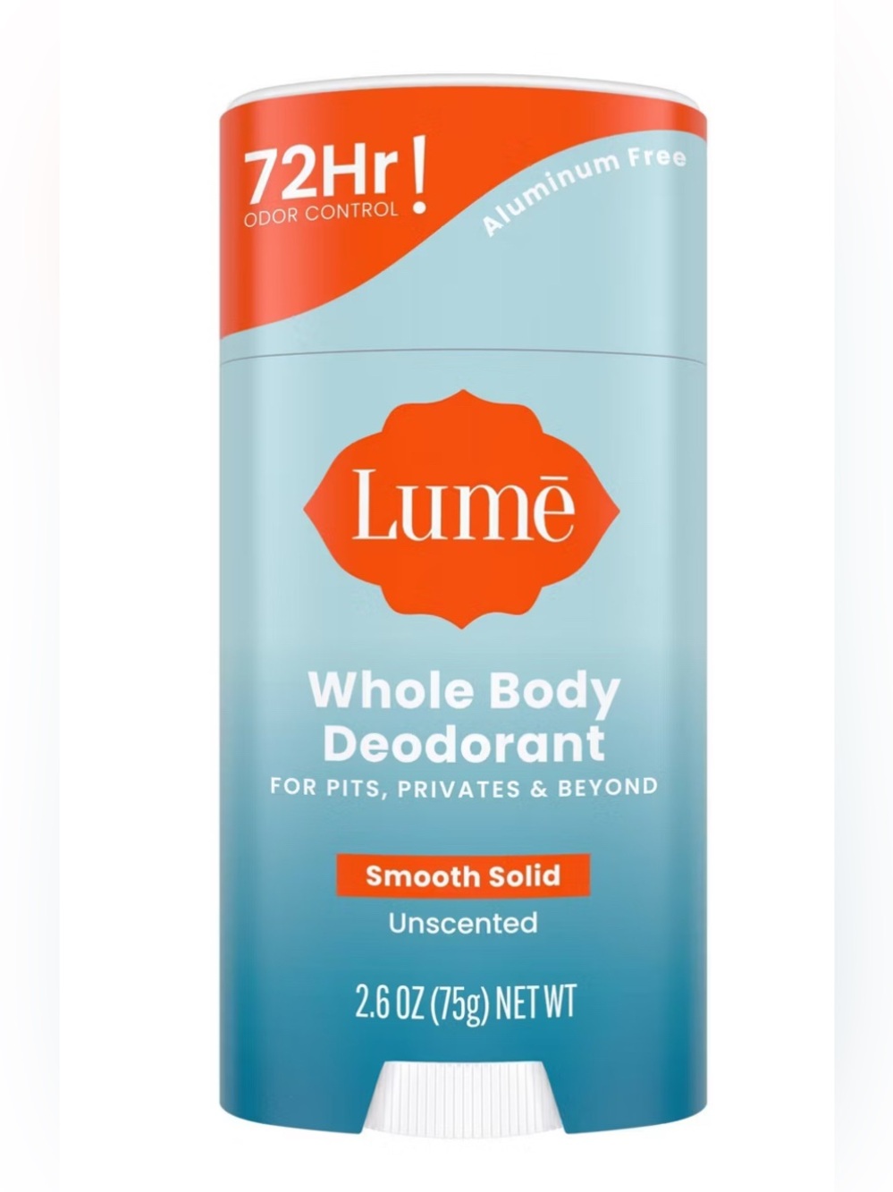 Lume Whole Body Women's Smooth Solid Deodorant - Unscented - Aluminum-Free 2.6oz